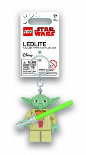 Lego, Brelok do kluczy z latarką Star Wars Yoda z mieczem świetlnym (LGL-KE122)